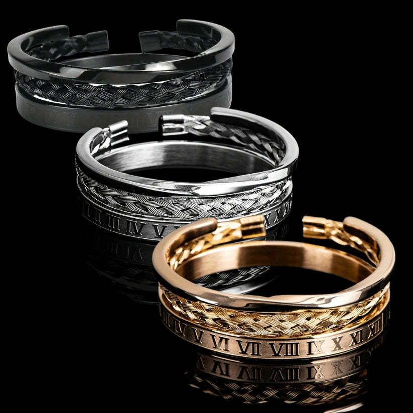 Imperial Cuffs (18K Gold and Silver Plated Bracelet)