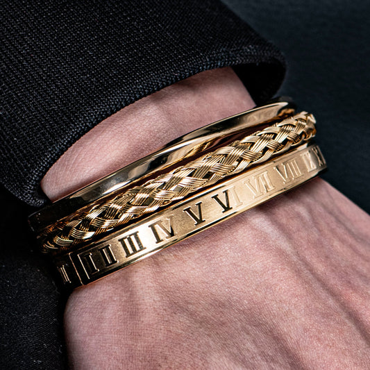 Imperial Cuffs (18K Gold and Silver Plated Bracelet)